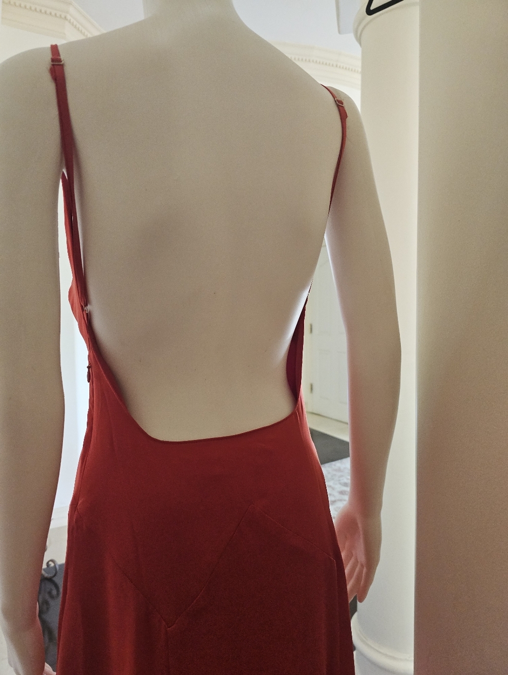 Meshki Kamala Low Back Satin Maxi Dress Small - Picture 11 of 16